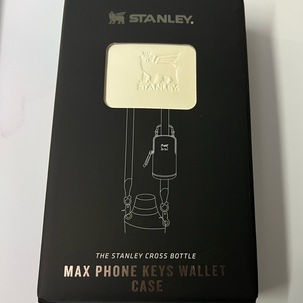 Stanley Cream Color Cross Bottle Max Phone Keys Wallet Case - Picture 4 of 4